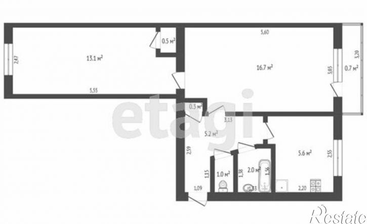 2-комн квартира улица Нефтяников, 27,  д. 27