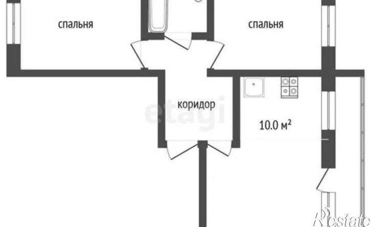 3-комн квартира ул Толстого, 6,  д. 6