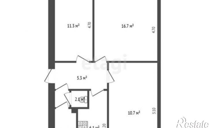 3-комн квартира ул Клары Цеткин, 29а,  д. 29а