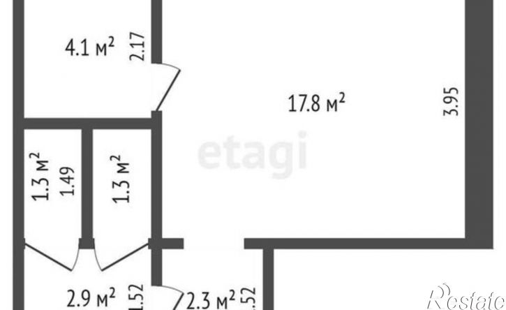 1-комн квартира улица Шевченко, 1,  д. 1