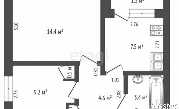 2-комн квартира ул Белоглазова, 135,  д. 135