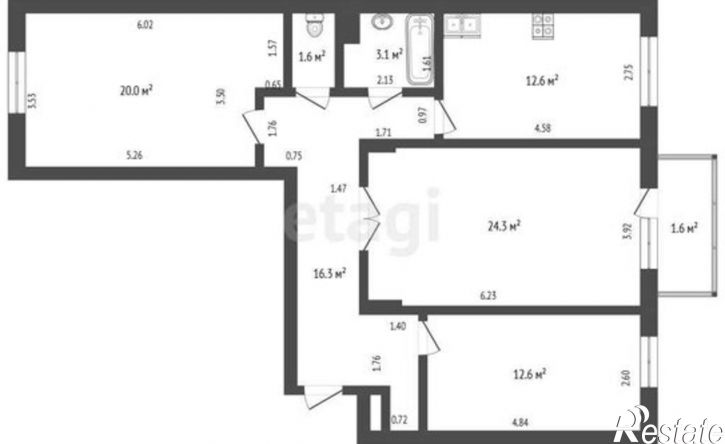 3-комн квартира улица Автомобилистов, 11,  д. 11