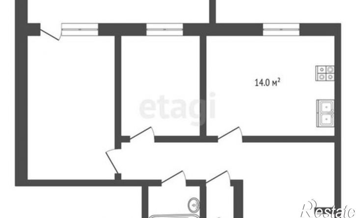 2-комн квартира пр-кт Строителей, 70А,  д. 70А