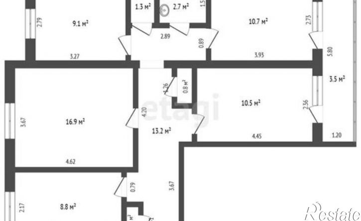 4-комн квартира ул Тельмана, 60,  д. 60