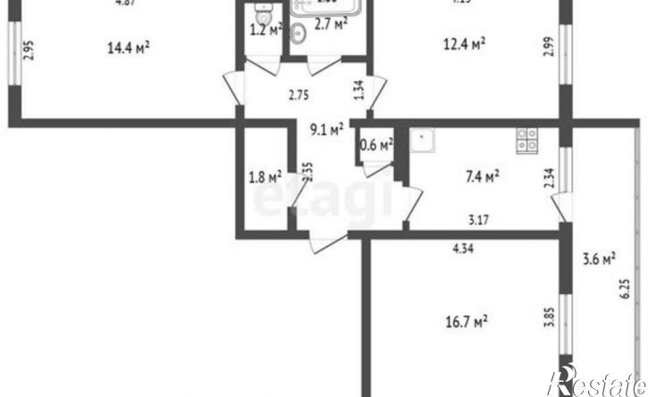 3-комн квартира ул Советская, 147,  д. 147