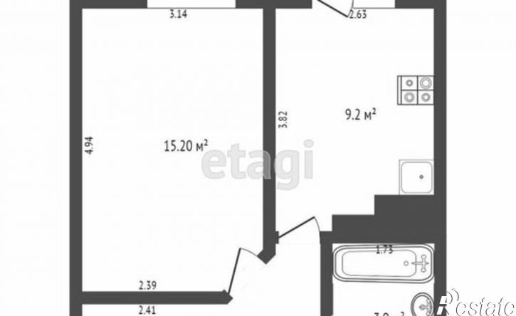 1-комн квартира ул Рината Галеева, 27,  д. 27