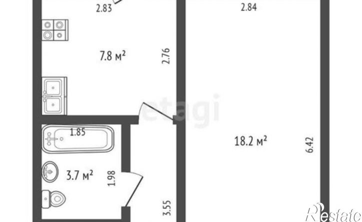 1-комн квартира ул Сулеймановой, 20,  д. 20