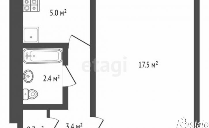 1-комн квартира ул Шевченко, 5,  д. 5