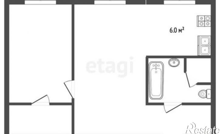 2-комн квартира ул Гагарина, 13,  д. 13