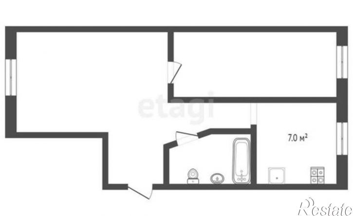 2-комн квартира ул Чернышевского, 40,  д. 40
