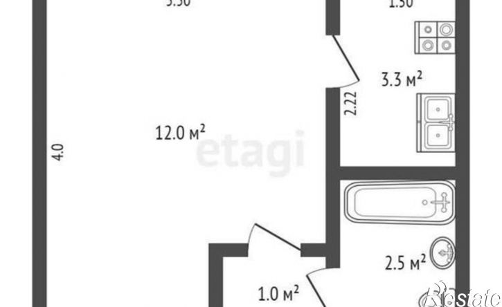 1-комн квартира ул Петровская, 30,  д. 30