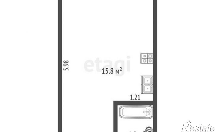 1-комн квартира ул Ризы Фахретдина, 46А,  д. 46А