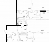 3-комн, 115 кв м, этаж 3/19 улица Меховщиков, 72