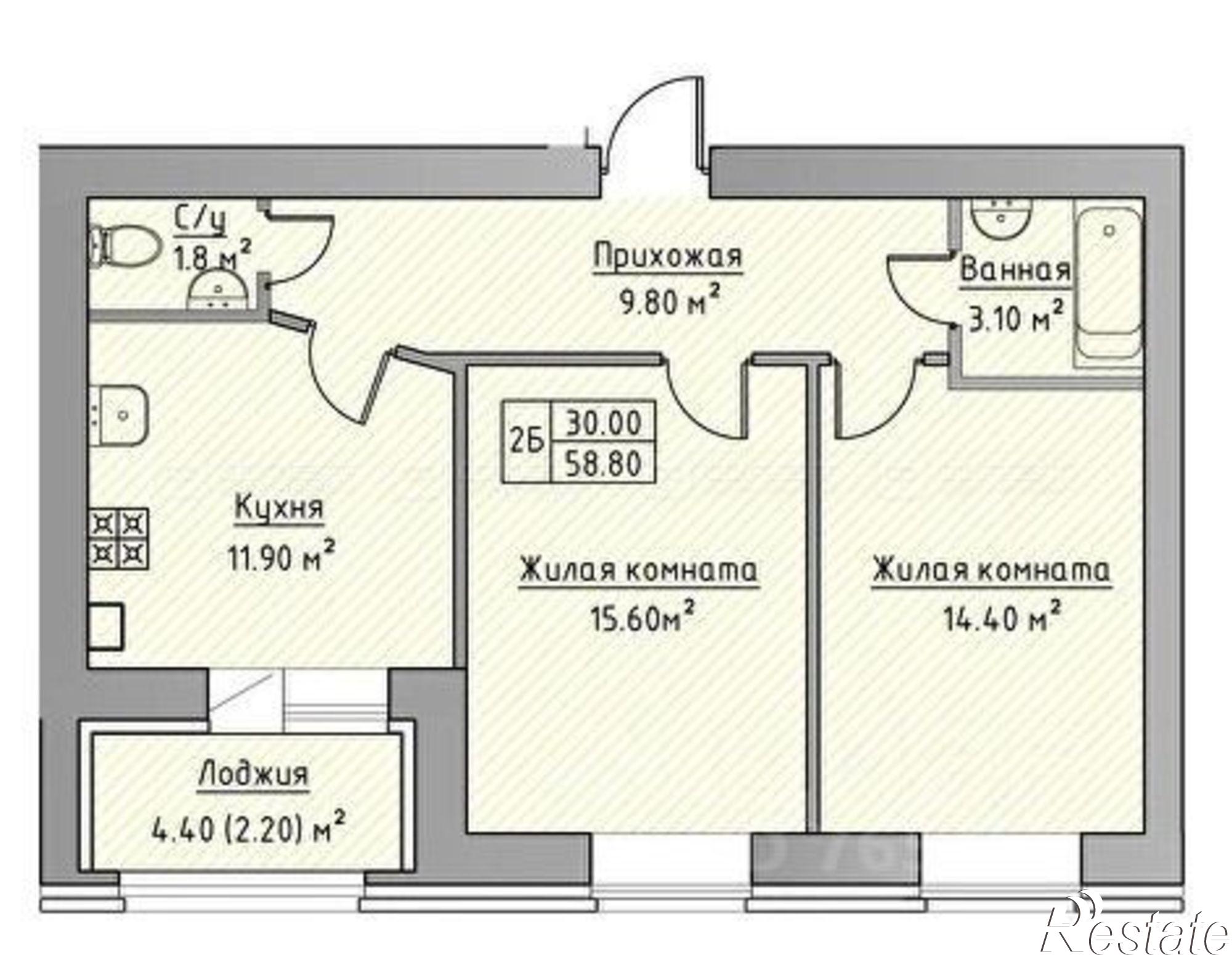 Купить квартиру за 7 399 000 рублей на Татарстан, Зеленодольский, Айша