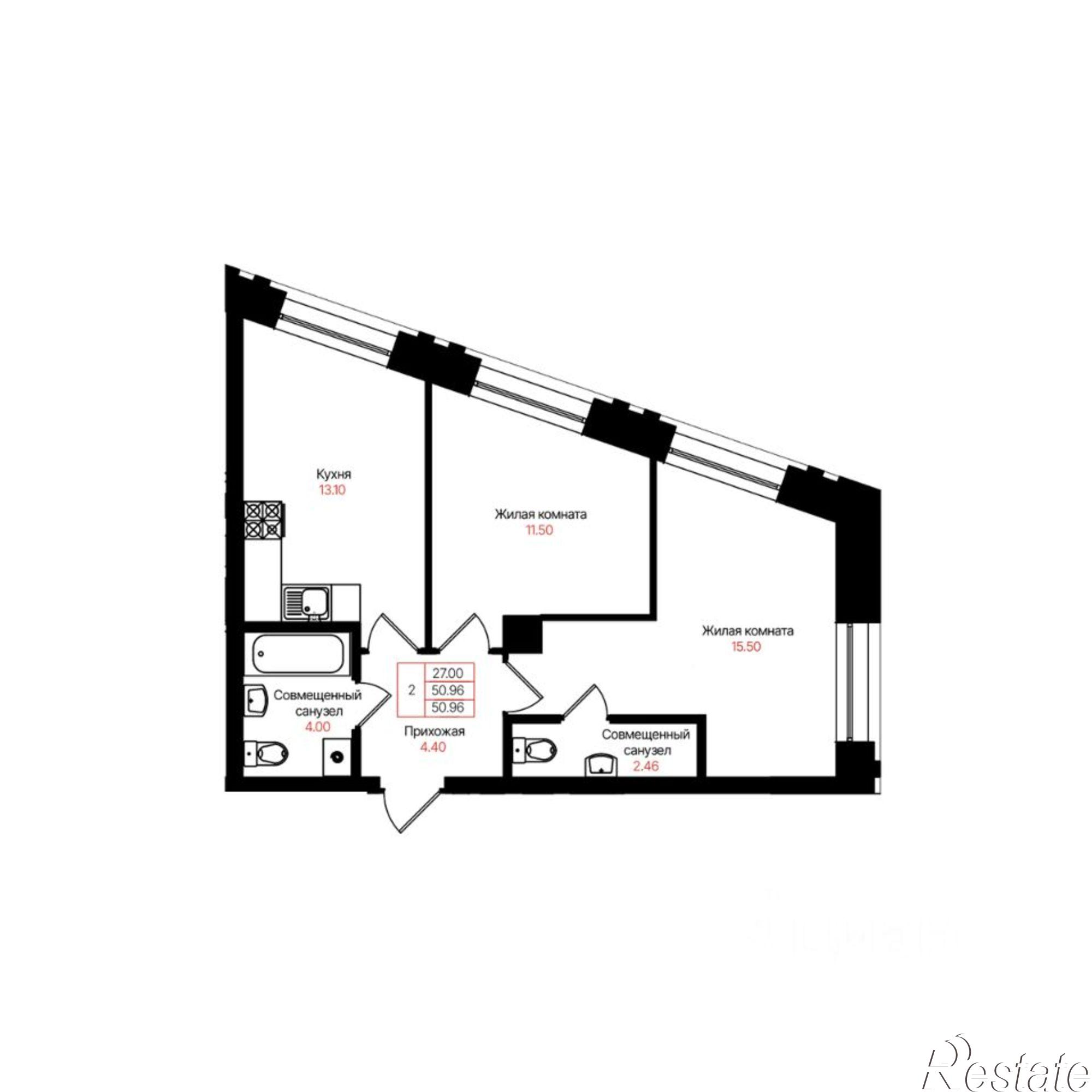 Купить квартиру за 15 232 400 рублей на Казань