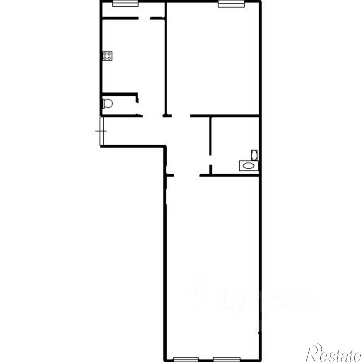 2-комн квартира Казань