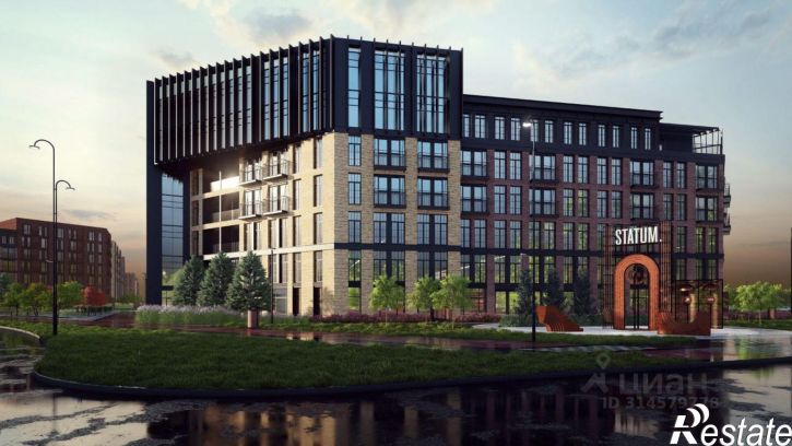 2-комн квартира в новом доме Казань, Адмиралтейская улица