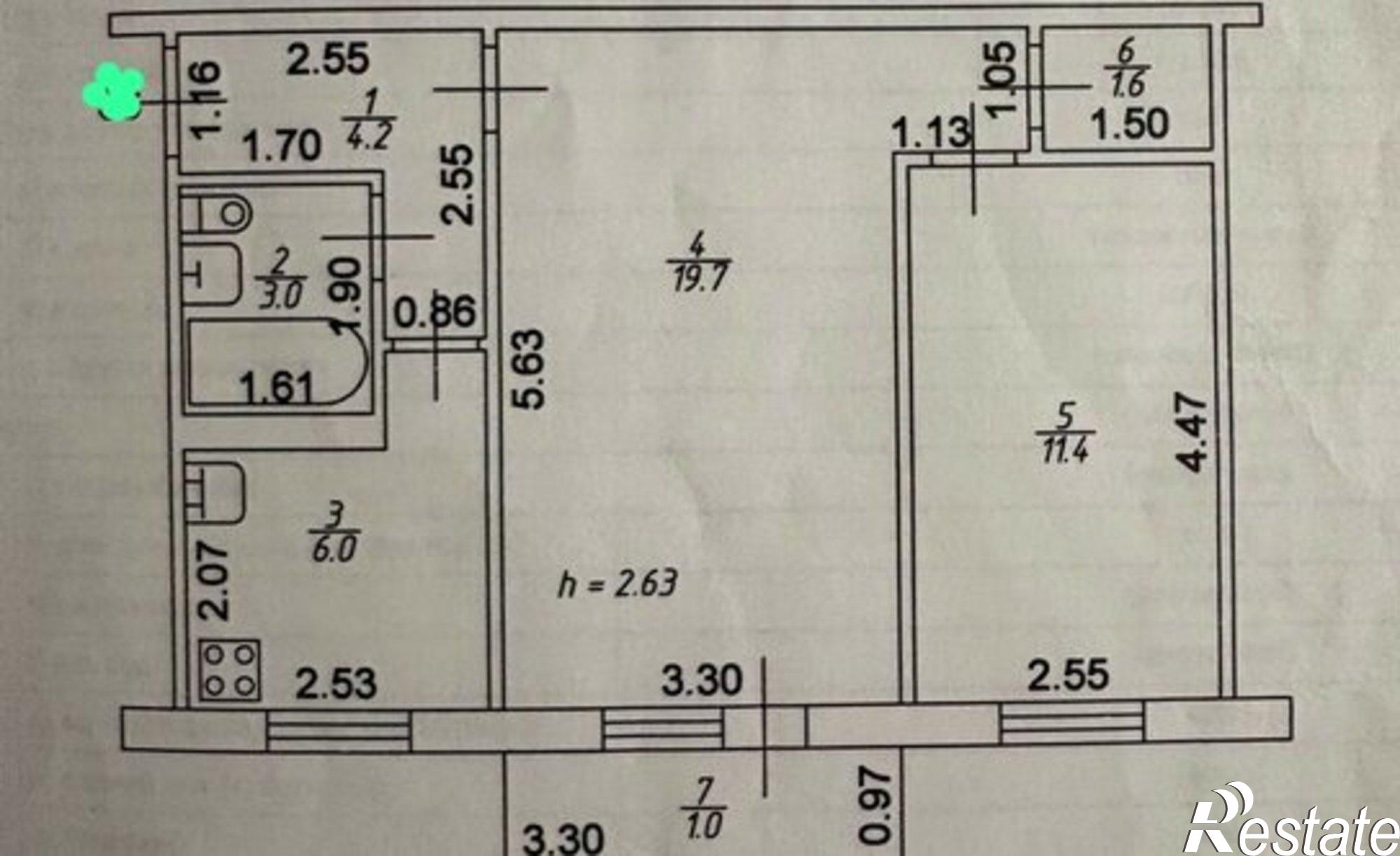 Купить квартиру за 4 500 000 рублей на Республика Татарстан (Татарстан), Казань, улица Химиков, 41