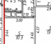 2-комн, 51кв м, этаж 3/19 улица Академика Губкина, 12Б