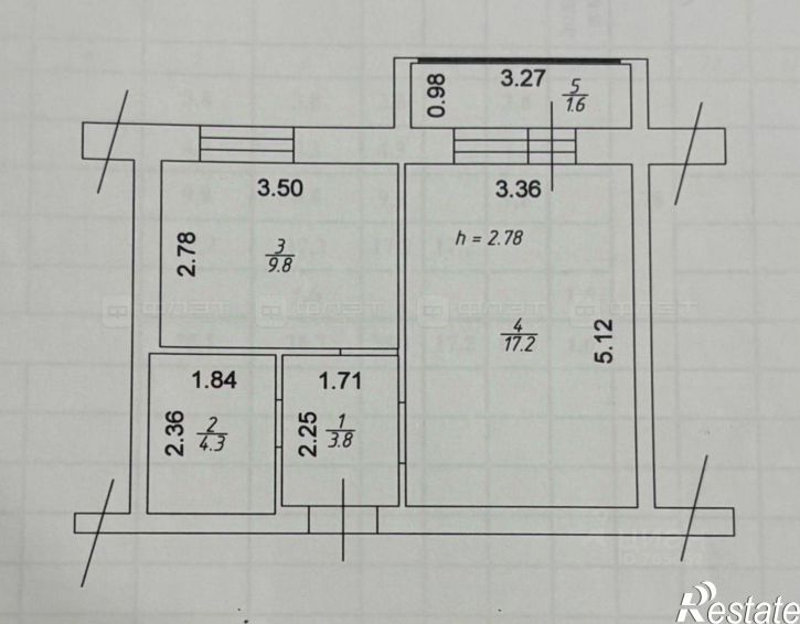 1-комн квартира ул Березовая, 4,  д. 4