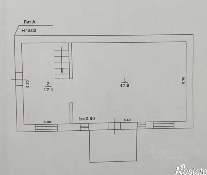 Отдельное здание улица Космовского, 91А,  д. 91А