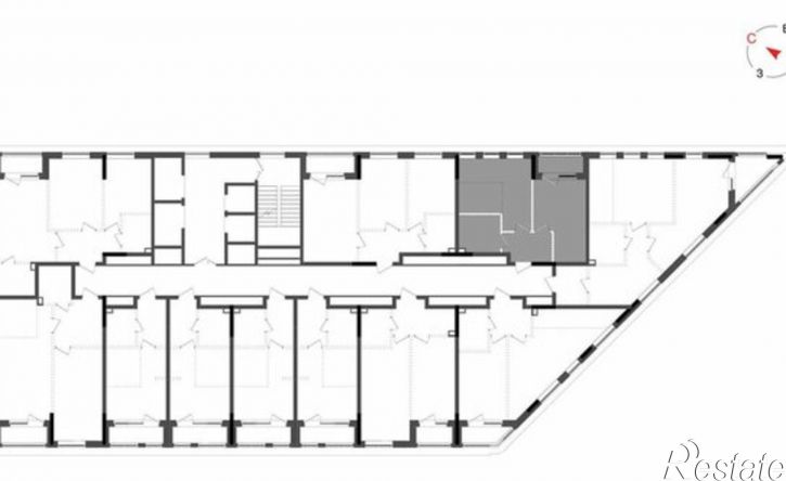 2-комн квартира в новом доме Республика Татарстан (Татарстан), Казань, улица Аделя Кутуя, 181В