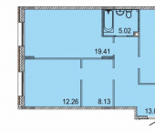 2-комн, 90кв м, этаж 1/5 Республика Татарстан (Татарстан), Казань, улица Генерала Ерина, 5Д