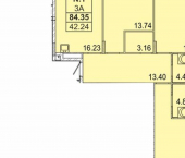 3-комн, 94кв м, этаж 1/5 Республика Татарстан (Татарстан), Казань, улица Генерала Ерина, 5Д