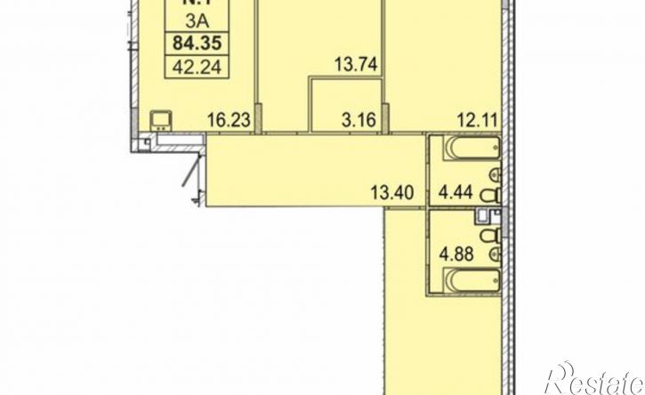 3-комн квартира Республика Татарстан (Татарстан), Казань, улица Генерала Ерина, 5Д