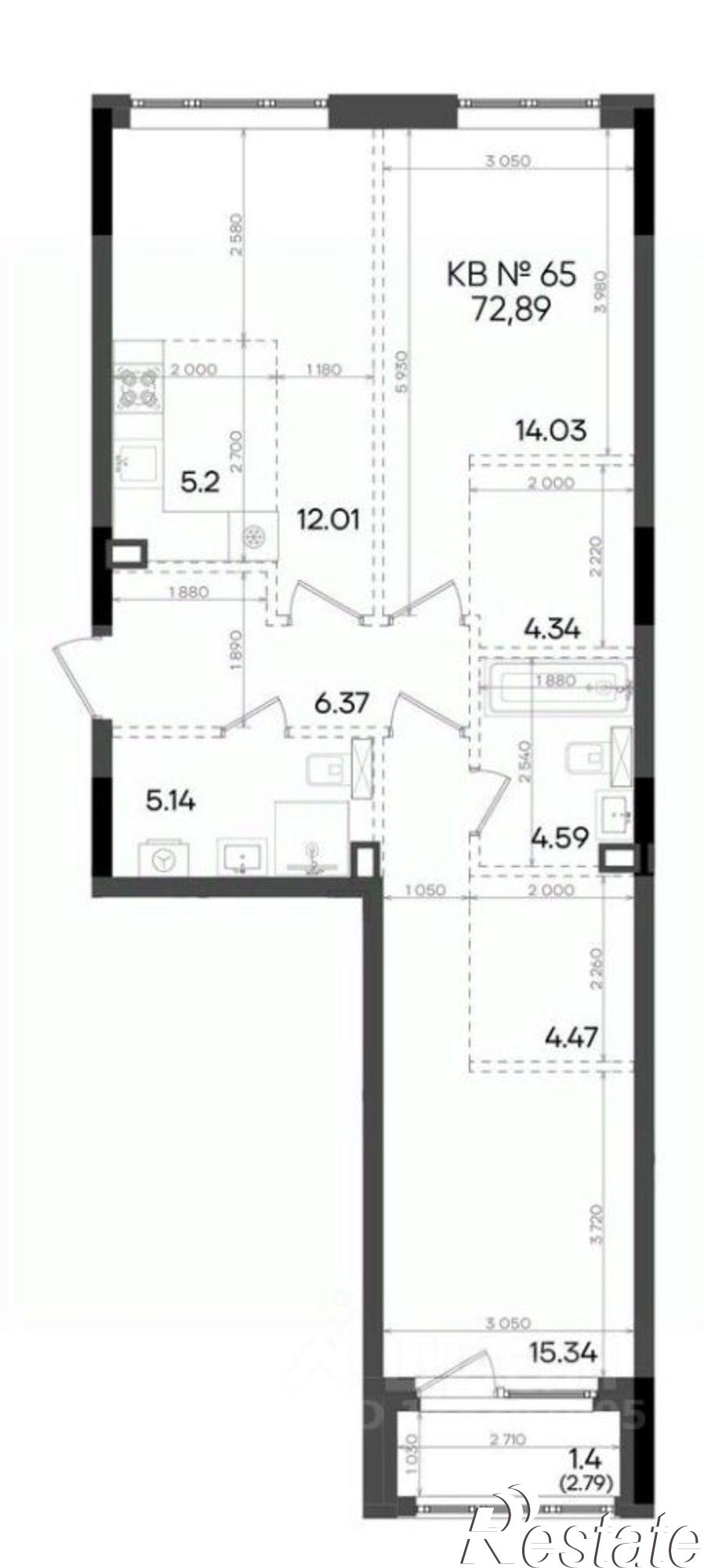 Купить квартиру за 16 748 200 рублей на Казань