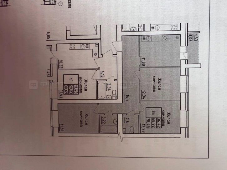 3-комн квартира ул. Марата Ахметшина, дом 4