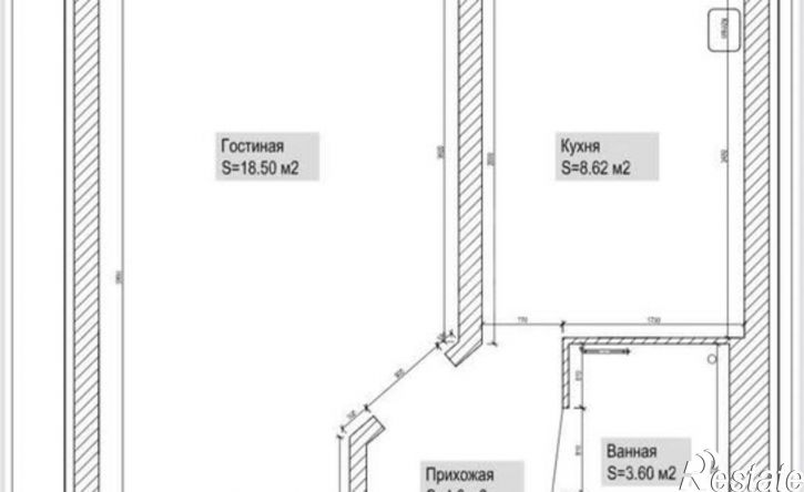1-комн квартира Республика Татарстан (Татарстан), Казань, улица Зур Урам, 1Г