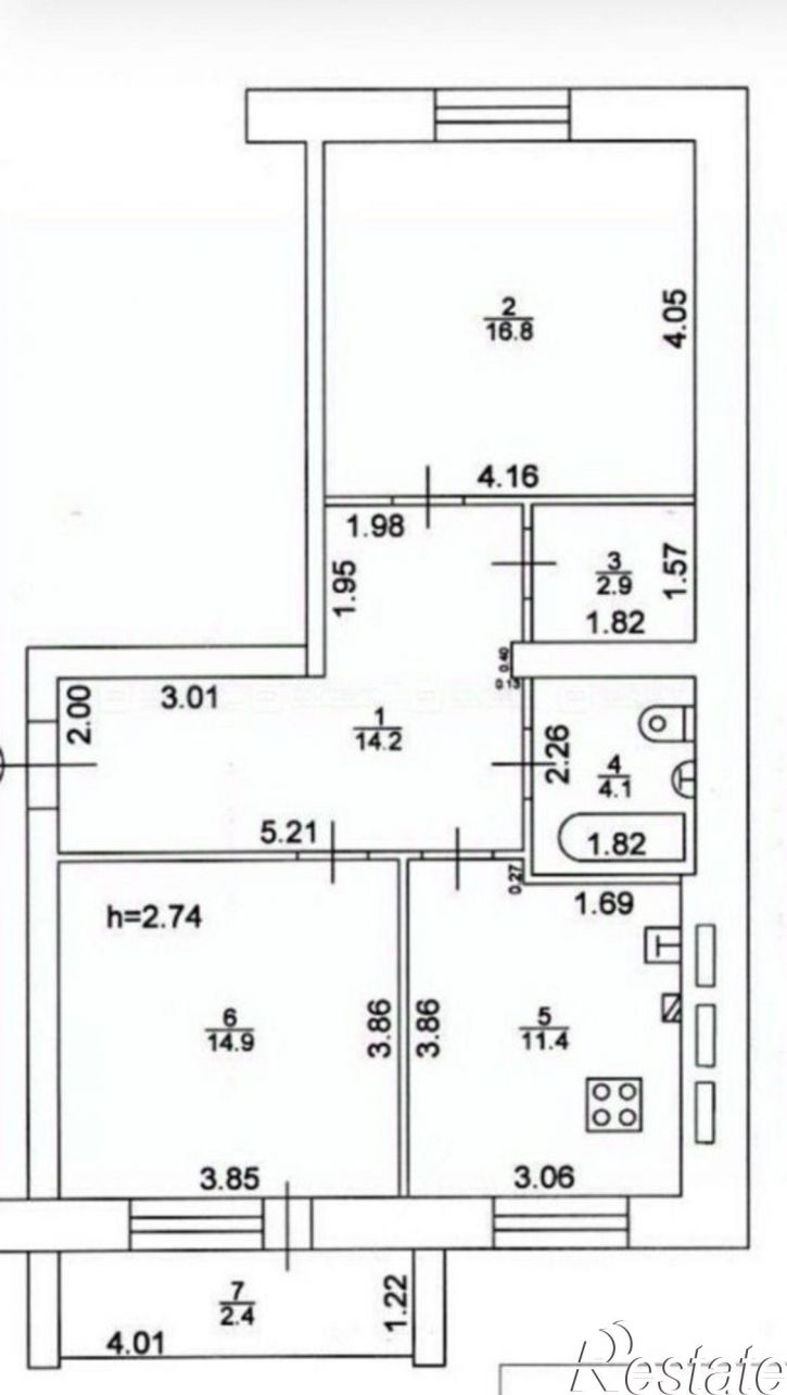 2-комн квартира Интернациональная улица, 13А,  д. 13А