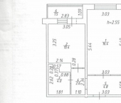 1-комн, 38кв м, этаж 2/10 Привокзальная улица, 52