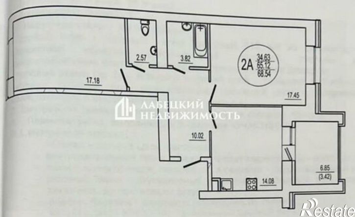 2-комн квартира Республика Татарстан (Татарстан), Казань, улица Кул Гали, 34