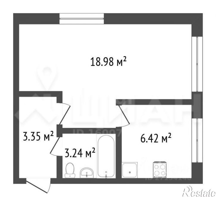 2-комн квартира пр-кт Строителей, 27,  д. 27