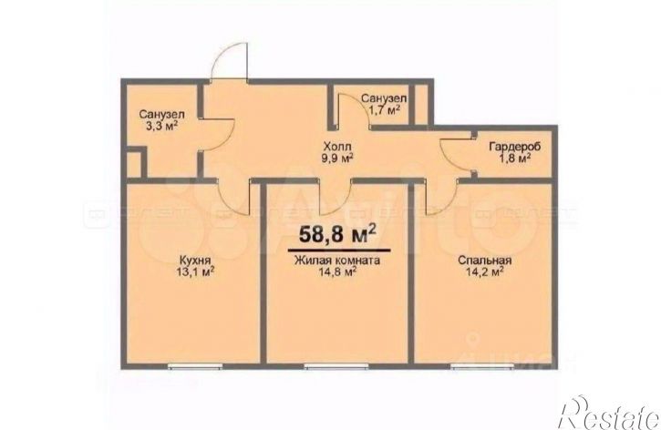 2-комн квартира ул 21-й Квартал, 6,  д. 6