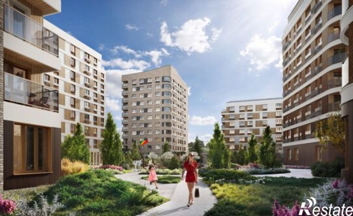1-комн квартира в новом доме Республика Татарстан (Татарстан), Казань, ЖК Глоракс Экосити, ЖК Экосити Урбан-Квартал