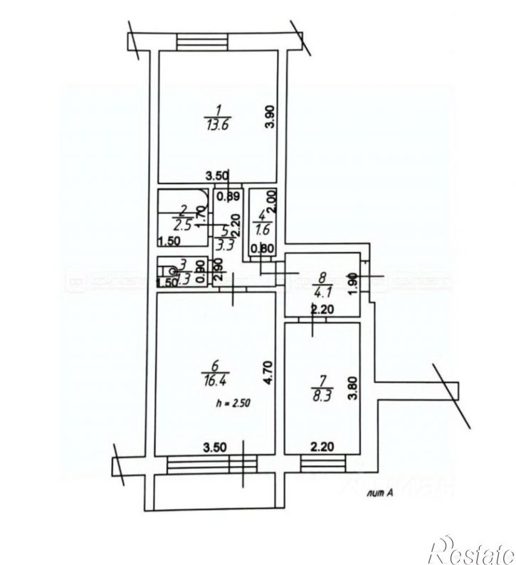 2-комн квартира ул Октябрьская, 6,  д. 6