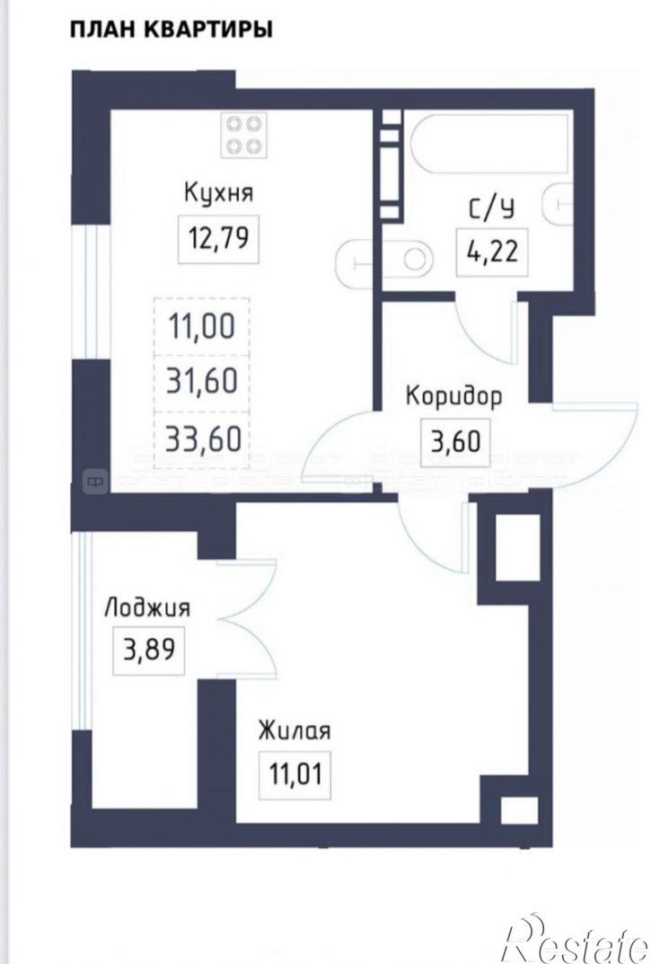 1-комн квартира в новом доме дом 18