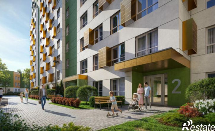 1-комн квартира в новом доме Республика Татарстан (Татарстан), Казань, Кировский район, жилой массив Залесный