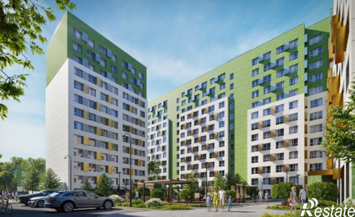 2-комн квартира в новом доме Республика Татарстан (Татарстан), Казань, Кировский район, жилой массив Залесный