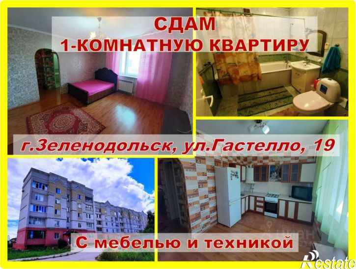 1-комн квартира ул Гастелло, 19,  д. 19