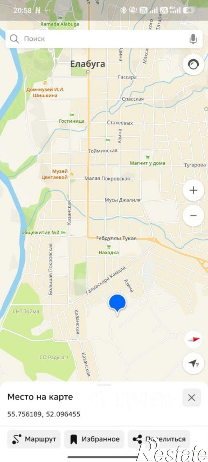 Земельный участок ул Иске авыл, 23,  д. 23