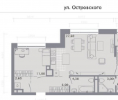 2-комн, 75 кв м, этаж 5/8 Республика Татарстан (Татарстан), Казань, улица Островского, 112