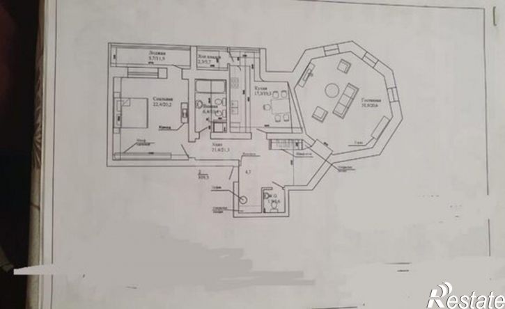 2-комн квартира Республика Татарстан (Татарстан), Казань, улица Марселя Салимжанова, 19