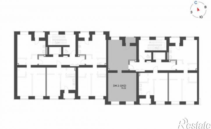 3-комн квартира в новом доме Республика Татарстан (Татарстан), Нижнекамск, 15-й микрорайон, ЖК Калина