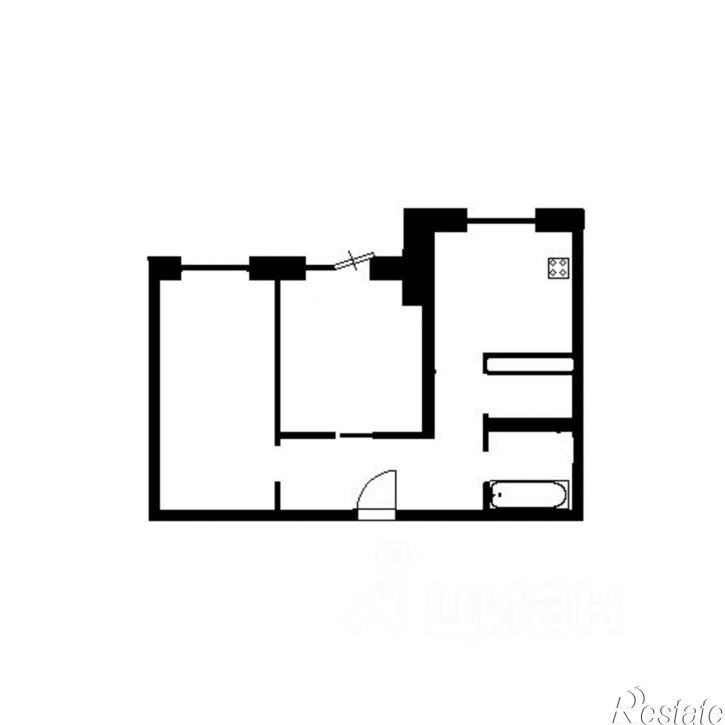 2-комн квартира Татарстан, Казань, Авиастроительный