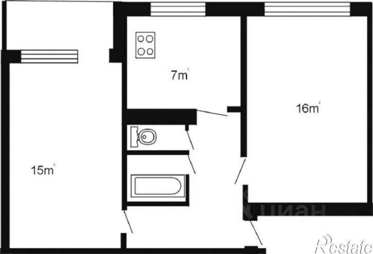 2-комн квартира ул Белоглазова, 131А,  д. 131А