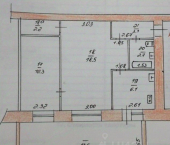 2-комн, 43кв м, этаж 1/5 ул Актайская, 17